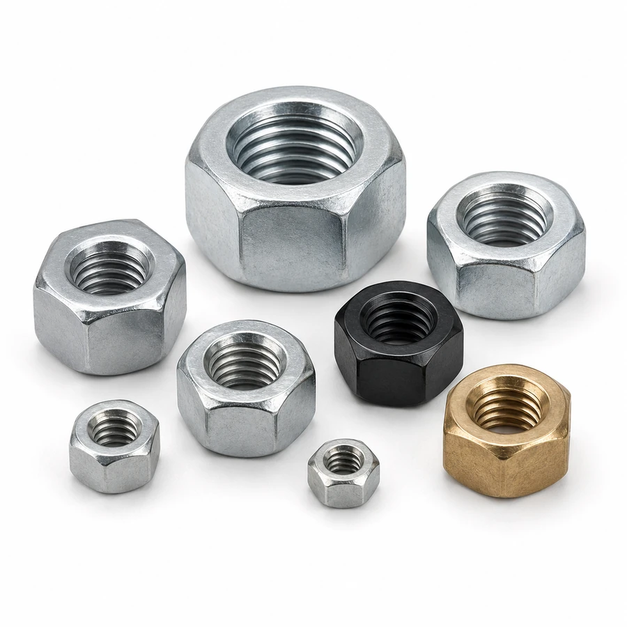 Representative hex nuts category image for China fastener sourcing